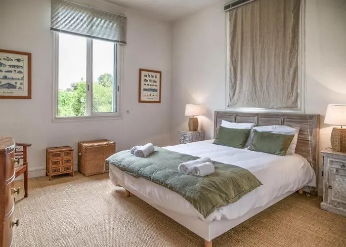 Oasis Moderne Avec Piscine Chauffee Au Coeur De La D'hiver 阿卡雄